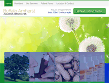 Tablet Screenshot of buffaloallergy.com